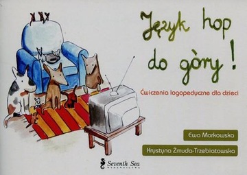 Język hop do góry Ćwiczeni logopedyczne dla dzieci