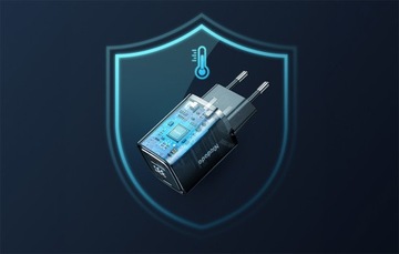 MCDODO ŁADOWARKA SIECIOWA GAN Z WYŚWIETLACZEM USB TYP A USB TYP C QC 33W