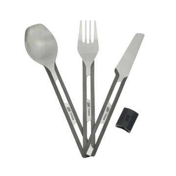 Sztućce Esbit Titanium Cutlery Silicon Sleeve Set