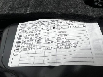 TAPICERKI BOCZKI DRZWI AUDI A6 C8 4K SEDAN SKÓRA