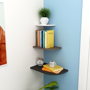 Полка угловая Монтессори Белый 15 шт.