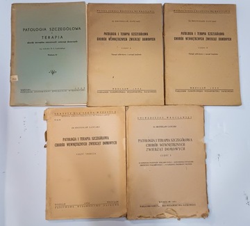 Patologia terapia szczegółowa chorób wewnętrznych zwierząt domowych x5
