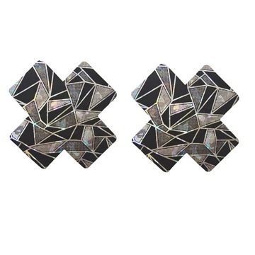Ultra-thin Laser Sexy Sequins Chest Sticker 1