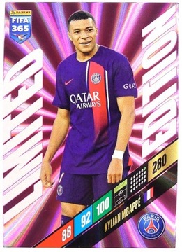 Kylian Mbappe - karta LIMITED mała - FIFA 365 2024 PANINI - PSG