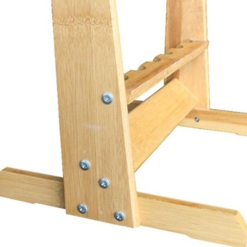 Бамбуковая подставка для удочки, 6 удочек вертикально.