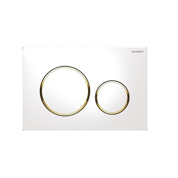 Przycisk spłukujący Geberit Sigma20 biały złoty