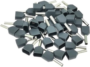 Podwójna izolowana tulejka tulejki 2x2,5mm 100 szt