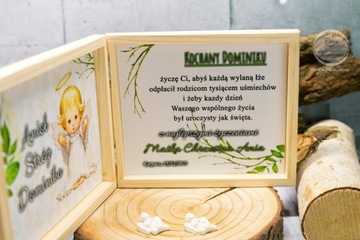 Сувенирная коробочка на крещение Ангела-Хранителя