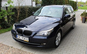 BMW Seria 5 E60 2008 BMW Seria 5 2.0 D Skorzana Tapiecerka Bi-xeno...