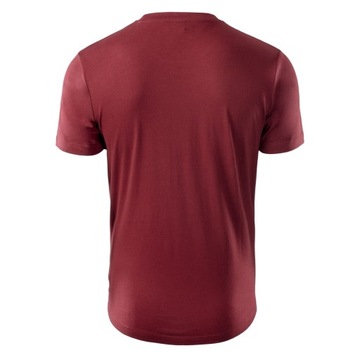 HI-TEC KOSZULKA MĘSKA BAWEŁNIANA T-SHIRT BORDO XXL