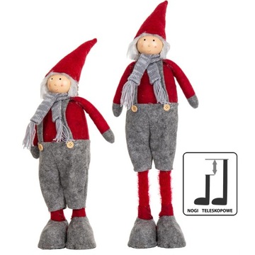 РОЖДЕСТВЕНСКИЙ ОРНАМЕНТ ДЕКОРАТИВНАЯ ФИГУРКА РЕГУЛИРУЕМЫЕ ТЕЛЕСКОПИЧЕСКИЕ НОЖКИ 54-62 СМ