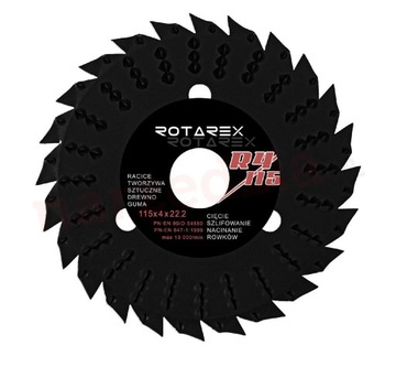 Dysk tarnikowy uniwers. Rotarex BLACK MAMBA R4/125