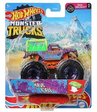 Autk HAUL Y'ALL - NEON Monster Trucks Hot Wheels 1:64