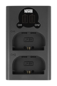 2X БАТАРЕЯ NEWELL LP-E6N ДЛЯ CANON 6D Mk II 7D 60D 5D Mk II III IV R5 R6 ŁAD