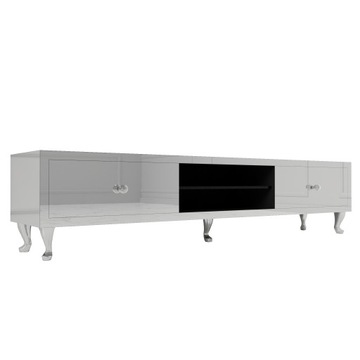 Lustrzana szafka RTV Glamour - 220cm