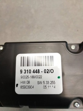 BMW X6 E71 PANEL KLIMATIZACE 9310448