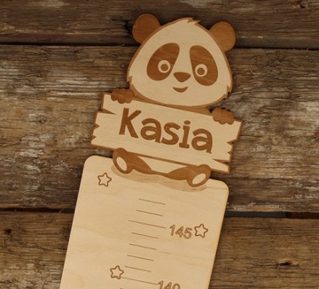 ДЕРЕВЯННЫЙ МЕР ВЫСОТЫ ДЛЯ СТЕНЫ, шаблон имени ЛЕВ