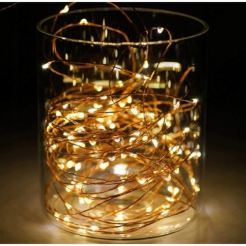 50 СВЕТОДИОДНЫХ МИКРОПРОВОДНЫХ ЛАМП, НА АККУМУЛЯТОРАХ, очень теплые.