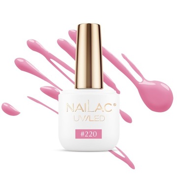 Lakier hybrydowy lakier kolorowy NaiLac 220 7 ml2