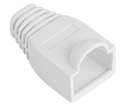 Osłonka gumowa do wtyku RJ45 100 sztuk biała