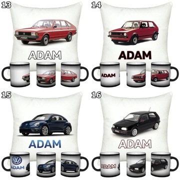VOLKSWAGEN MAGIC КРУЖКА + ПОДУШКА + НАБОР ИМЕНИ