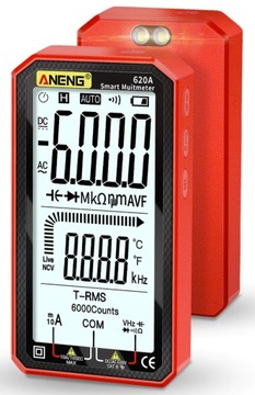 ЦИФРОВОЙ МУЛЬТИМЕТР С ЖК-дисплеем 4,7 ДЮЙМА ANENG 620A TRUE RMS