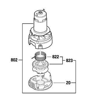 Мотор Bosch для EasyGrassCut 18V-230 F016F05334