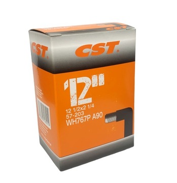 Dętka rowerowa do wózka CST 12 1/2 x 2 1/4 AV SV AUTO zawór gięty BOX