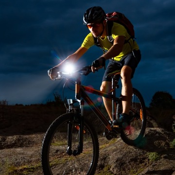 LAMPKI ROWEROWE LAMPKA NA ROWER LED PRZÓD TYŁ 2SZT ZESTAW