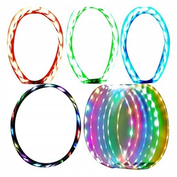 Świecąca lampa hula-hoop LED20 o średnicy 80cm