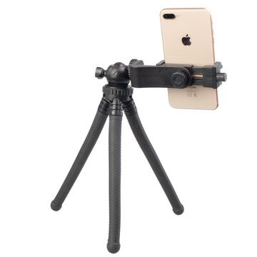 Mini Statyw elastyczny 30cm z uchwytem na telefon