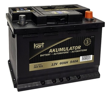 AKUMULATOR 60AH 540A +P 242x175x175