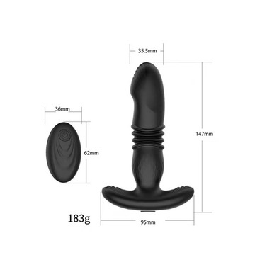 Анальная вибраторская дилдо точка G -эротические игрушки простаты массажеры простаты