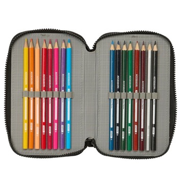 REAL MADRID Пенал с тремя клапанами и аксессуарами 086