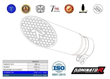 675 SR-R 2024 - 2025 Полная система Коллекторный выхлоп GP3 глушитель DOMINATOR