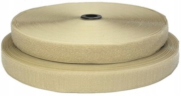 RZEP 2cm Taśma Rzepowa Komplet Mocna BEŻOWY 20mm - 1mb