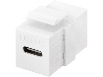 Moduł Keystone USB-C, USB 3.2 Gen 2 (10 Gbit/s), biały