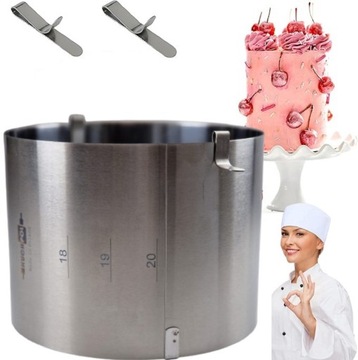 Rant Opaska do Tortu WYSOKA Z PODZIAŁKĄ WYSOKOŚĆ 15cm