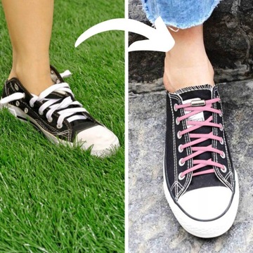 Шнурки ELASTIC без завязок, розовые