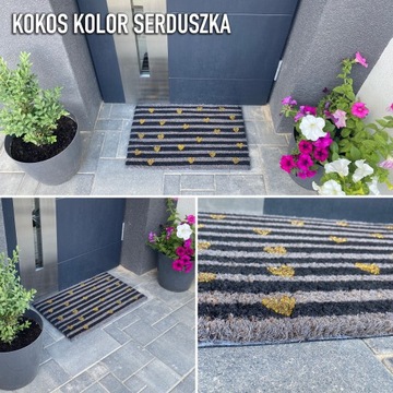 Толстый кокосовый коврик для улицы 40x60 MIX