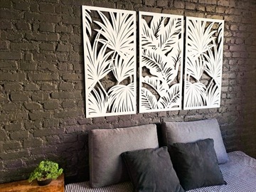 3D АЖУРНЫЕ ПАНЕЛИ, ОТДЕЛКА НА СТЕНЫ, ПАЛЬМЫ, МОНСТЕРЫ