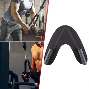 Ab Crunch Harness Крепление к тренажеру для тяжелой атлетики Резиновая ручка