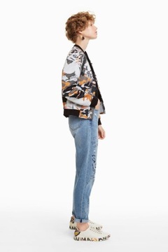 DESIGUAL ROZPINANA BLUZA PRINT (L)