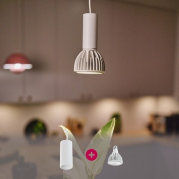 ZESTAW DO ROŚLIN GROW LIGHT LED LUNA + VIGO BIAŁE