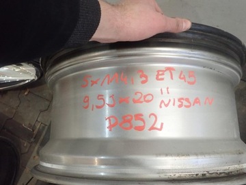 ALU DISK DISK NISSAN GTR 5X114,3 ET45 9,5J 20