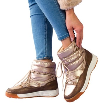 Buty damskie Zimowe BIG STAR OCIEPLANE Śniegowce