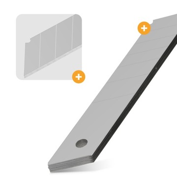 10 сменных ломающихся лезвий 18 мм. Запасные вставки для резака обоев для резака обоев.