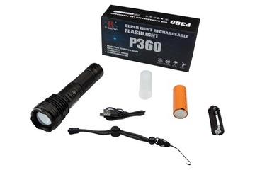 X-BALOG ВОЕННЫЙ ТАКТИЧЕСКИЙ ФОНАРЬ XHP360 26650 БОКОВОЙ ФОНАР POWERBANK