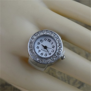 Creative anillos Finger Ring Watch Punk Mini
