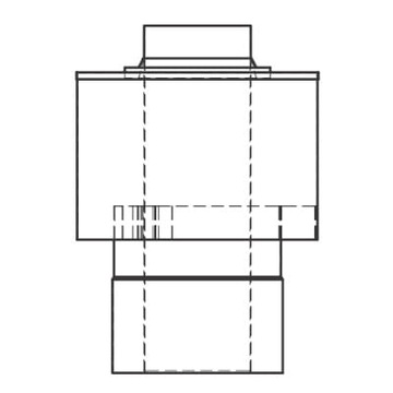 VIESSMANN ZAKOŃCZENIE PIONOWE FI 80/125 9566175